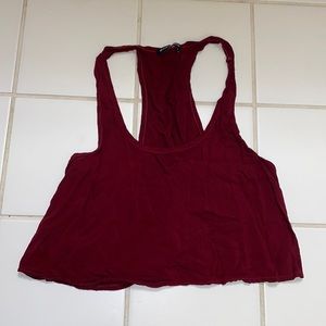 Brandy Melville crop top burgundy
